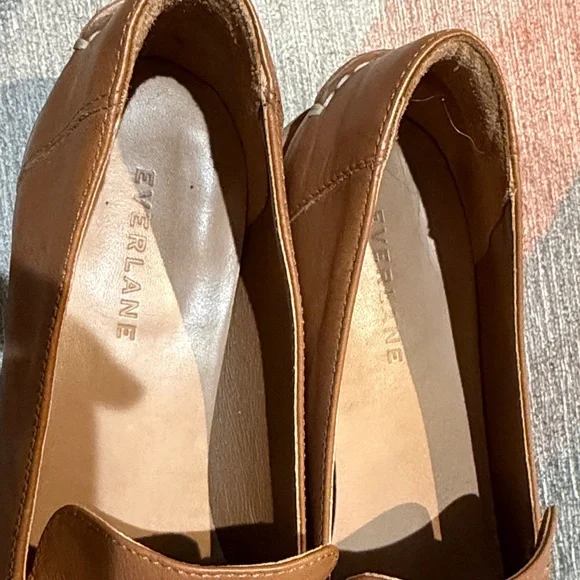 Everlane Tan Leather Loafers - Picture 2 of 4